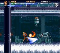 une photo d'Ã©cran de Super Star Wars - The Empire Strikes Back sur Nintendo Super Nes